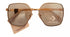 Converse Gold Womens Sunglass Gold Square Blue Gradient Lens H095